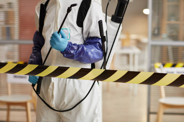 Professional Blood Cleanup technician working in Macedonia, IA